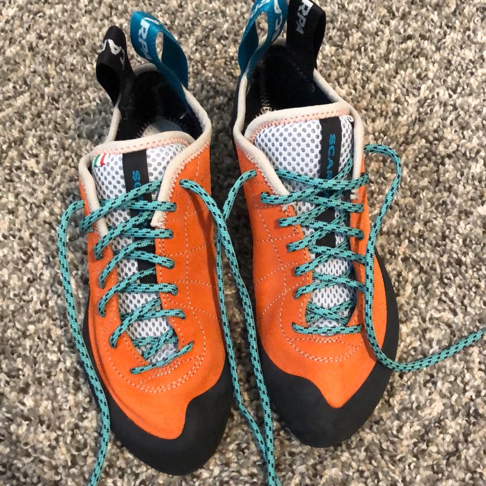 Scarpa climbing shoes